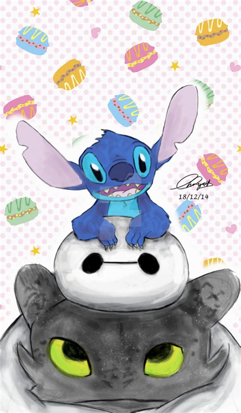 Stitch X Baymax X Toothless By Mariachrystal On Deviantart