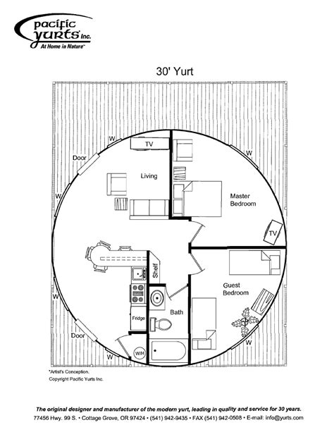 Yurt Floor Plan Депо Планы этажей дома Купольный дом