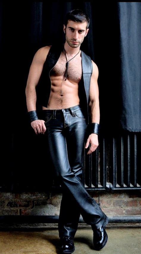 Leather Jacket Outfit Men Tight Leather Pants Mens Leather Pants Men