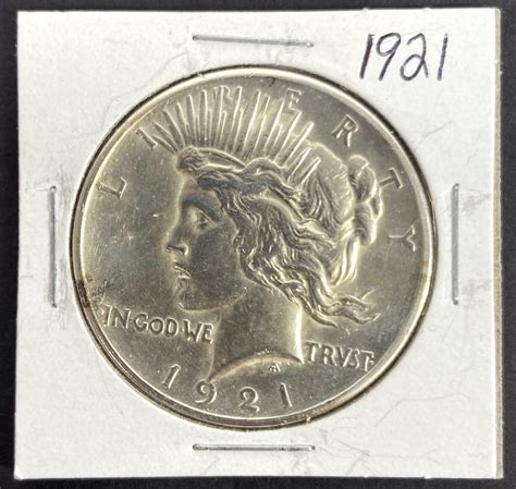 Lot 1921 Peace Silver Dollar Coin