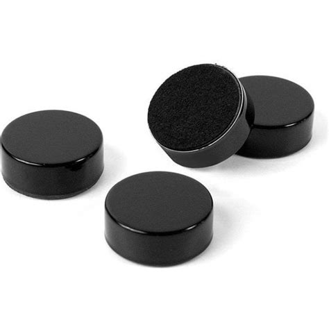 Plain Black Circular Office Magnets 23mm Dia X 9mm Thick