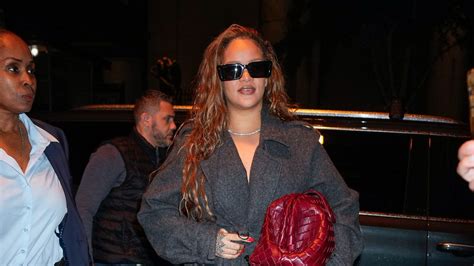 Rihanna Accessorizes Her Cozy Fall Look With New Honey Blonde Hair