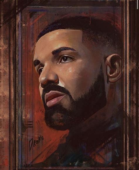 Drake Painting Poster Prints Rapper Art Drake Wallpapers