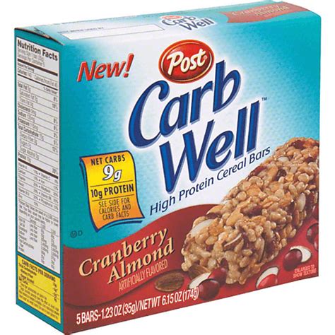 Pst Carbwell Cran Nut Bars Cereal And Breakfast Foods Rons Supermarket