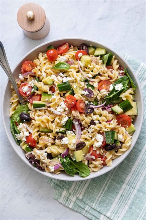 Mediterranean Pasta Salad Feelgoodfoodie