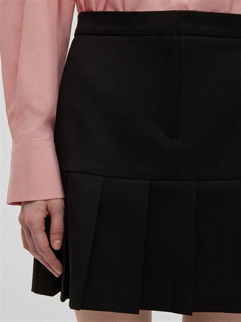 Юбка мини со складками черная женская — купить по выгодной цене в интернет магазине Aim Clo