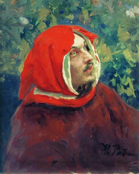 Portrait Of Dante Ilya Repin Russian 1844 1930 Ilya Repin