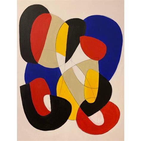 Original Primary Color Abstract Framed Painting Chairish