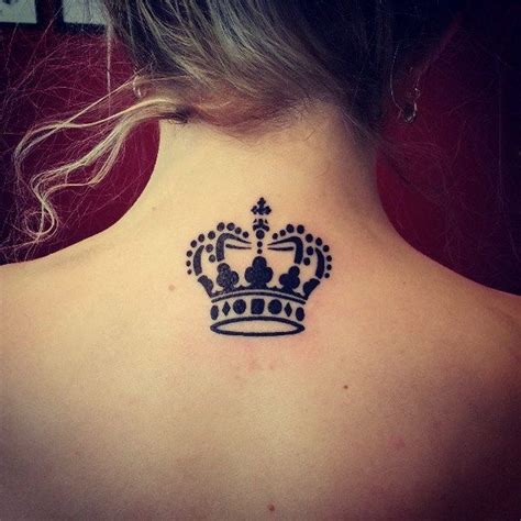 101 Pretty Back Of Neck Tattoos Crown Tattoo Design
