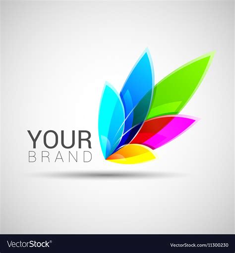 Creative Colorful Abstract Logo Design Template Vector Image