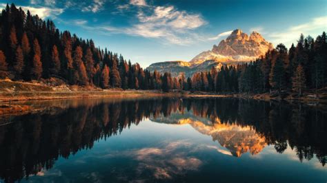 Here are only the best hd photography wallpapers. Dolomiti Italy Autumn Lago Antorno Landscape Photography ...