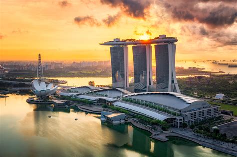 Marina Bay At Sunrise Singapore Fine Art Photography By Nico Trinkhaus