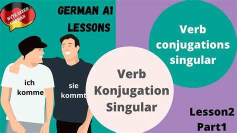 A1 Lesson 2 Verb Conjugations In German How To Conjugate German Verb Conjugations