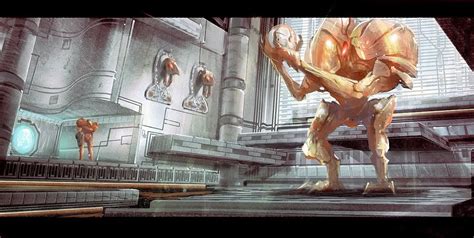 Metroid Prime Uncovered Mother Brain And Crocomire Concept Art