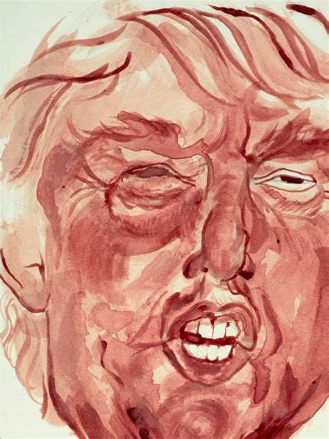 Portland Artist Uses Period Blood For Trump Portrait