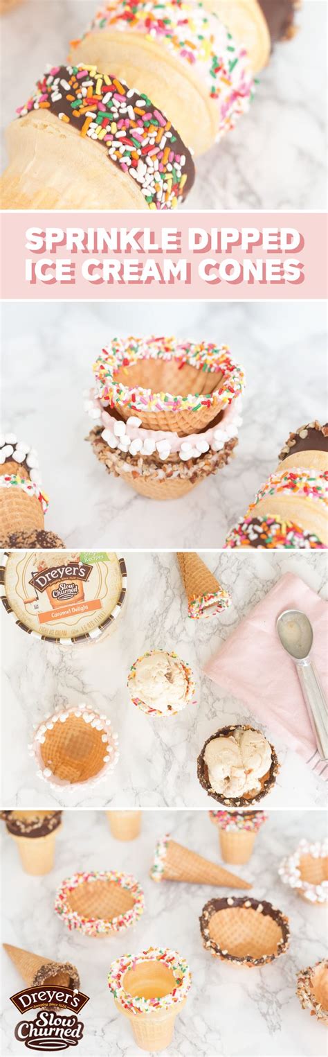 DIY Dipped Ice Cream Cones For A Summer Party Treats And Trends