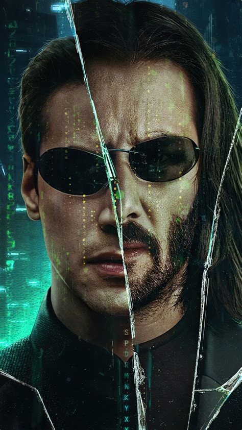 1080x1920 Neo Keanu Reeves 4k Cool Matrix Resurrections Iphone 7 6s 6