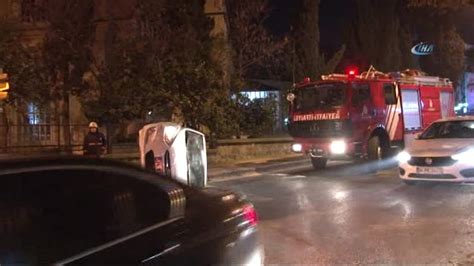 Üsküdar da Kavşakta İki Otomobil Çarpıştı 1 Yaralı Dailymotion Video