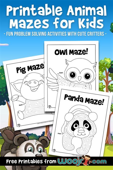 Printable Animal Mazes For Kids Woo Jr Kids Activities Mazes For