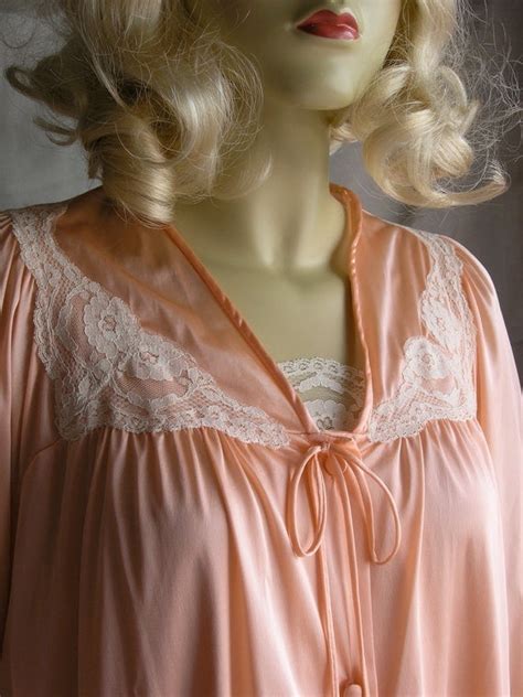 60s Nightgownrobe Peignoir Set M Deadstock New By Eleanorsvintage
