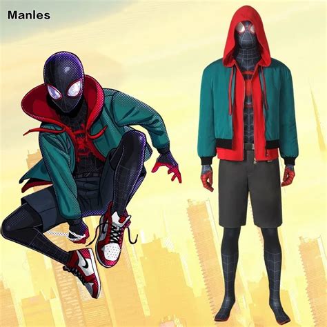 Spider Man Into The Spider Verse Costume Homecoming Miles Morales