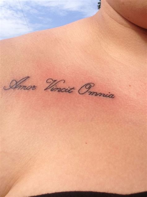 amor vincit omnia ️ tatouage
