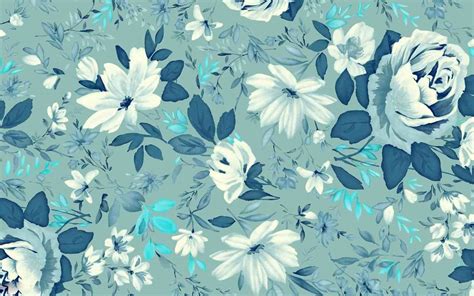 Blue Floral Vintage Wallpapers Top Free Blue Floral Vintage