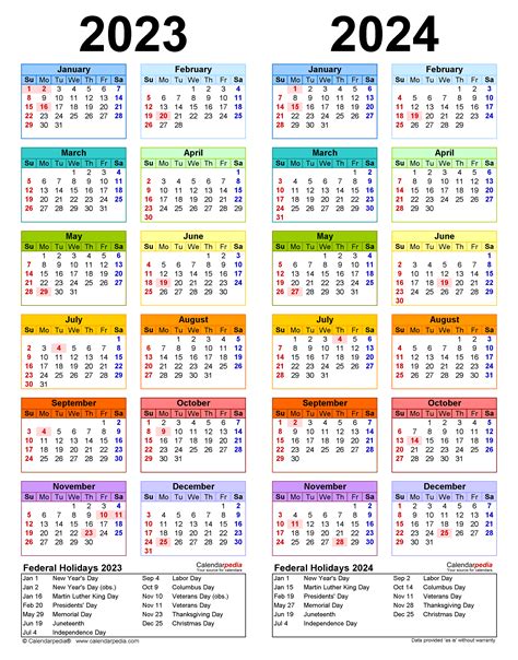 2024 Calendar With Holidays Printable Customize And Print