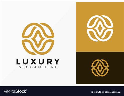 Elegant Luxury Logo Icon Design Creative Simple Vector Image