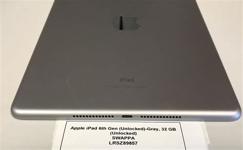 Apple Ipad 6th Gen Unlocked Gray 32gb A1954 Lrsz89857 Swappa