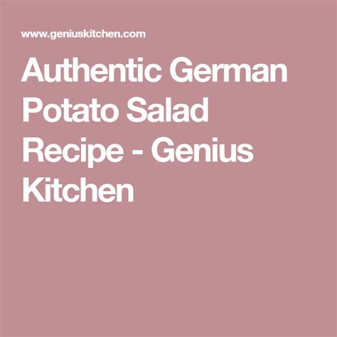 A diabetes diet is designed to help improve your diabetes health by helping to reduce blood glucose, blood pressure and cholesterol levels, as well as help you maintain a healthy weight. Authentic German Potato Salad Recipe - Food.com | Recipe ...