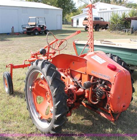 1948 Allis Chalmers G Tractor In Goldsby Ok Item H5591 Sold Purple