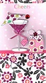 Cheers Pretty Happy Birthday Greeting Card | Cards | Love Kates