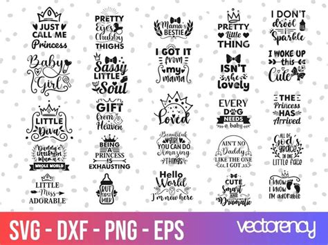 Baby Svg Bundle 199 Svg File For Silhouette