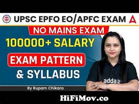 UPSC EPFO APFC EO AO Exam Pattern And Syllabus From Upsc Epfo Exam Pattern Watch Video
