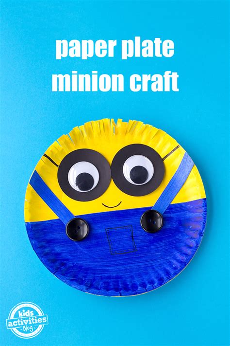 Easy Paper Plate Minion Craft Kids Social Media Bio