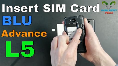 Blu Advance L5 Insert The Sim Card Youtube
