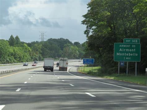 New York Interstate 287 Eastbound Cross Country Roads