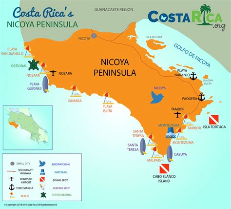 costa rica central valley travel map lukasbragato