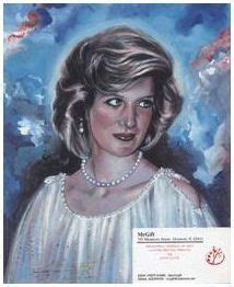 Princess Diana Portraits Rare Princess Diana Art By Artist Joan Lutz