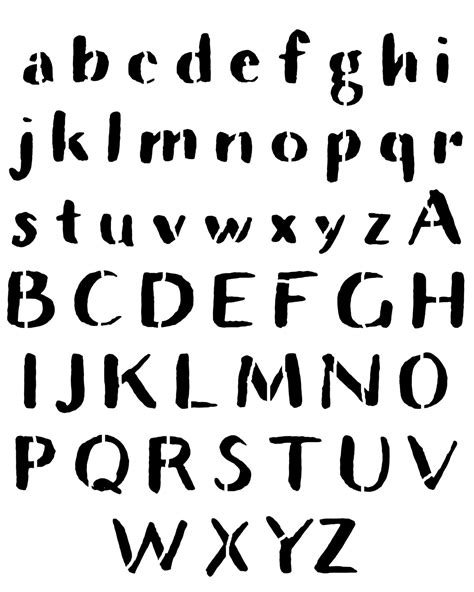 Stencil Fonts