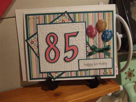 85th Birthday Card 85th Birthday Birthday Cards