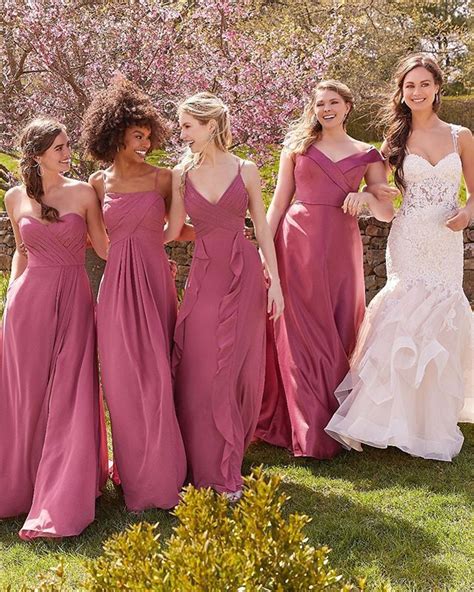 Bridesmaids Styles 21605 21645 21648 And 21611 In Rosewood