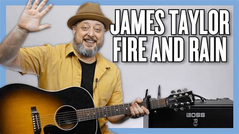 James Taylor Fire And Rain Guitar Lesson Tutorial Youtube