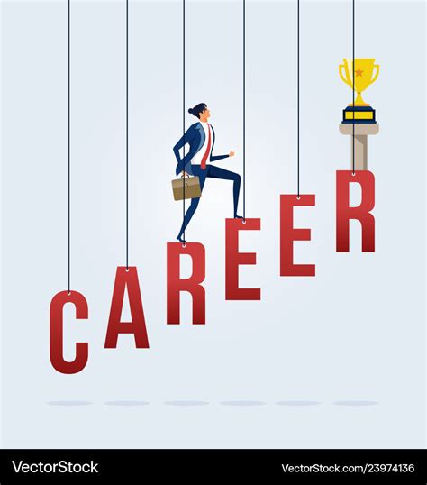Business Career Growth Concept Royalty Free Vector Image