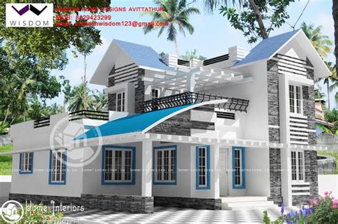 Beautiful Double Floor Home Design 2500 Sq Ft Kerala