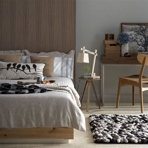 Neutral grey with a pop of color. Bedroom colour schemes - colourful bedrooms - bedroom colours
