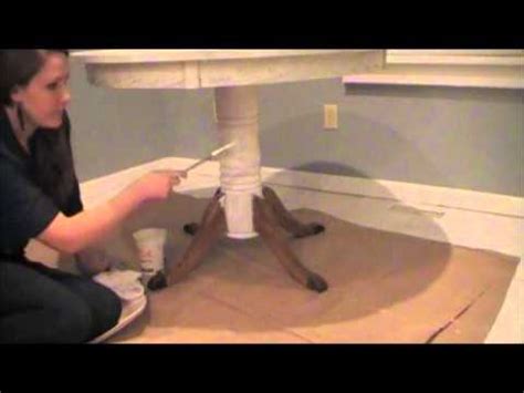 Thrift stores and flea markets are your friend. DIY Chalk-like Paint Table Makeover - Antique White (Part ...
