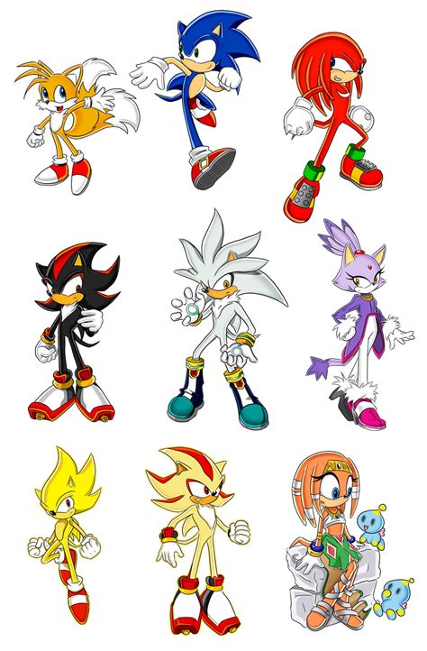 Super Sonic The Hedgehog Characters