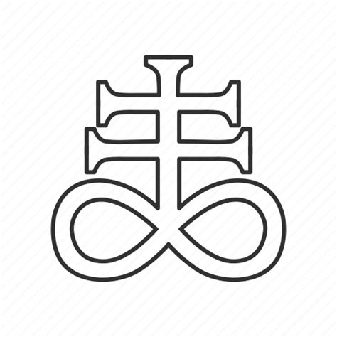 Cross Cult Evil Symbol Satanic Cross Icon